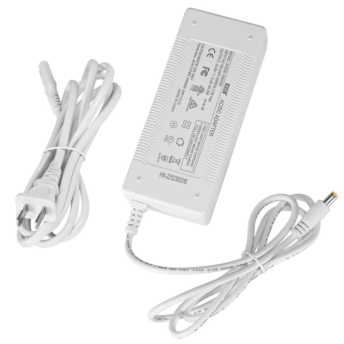 ホワイト電源アダプター&ケーブル(VP-1/VP-2用) – 信頼性の高い充電と動作
