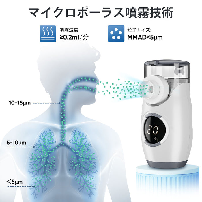VARON ポータブルネブライザー MY-135B 吸入治療用