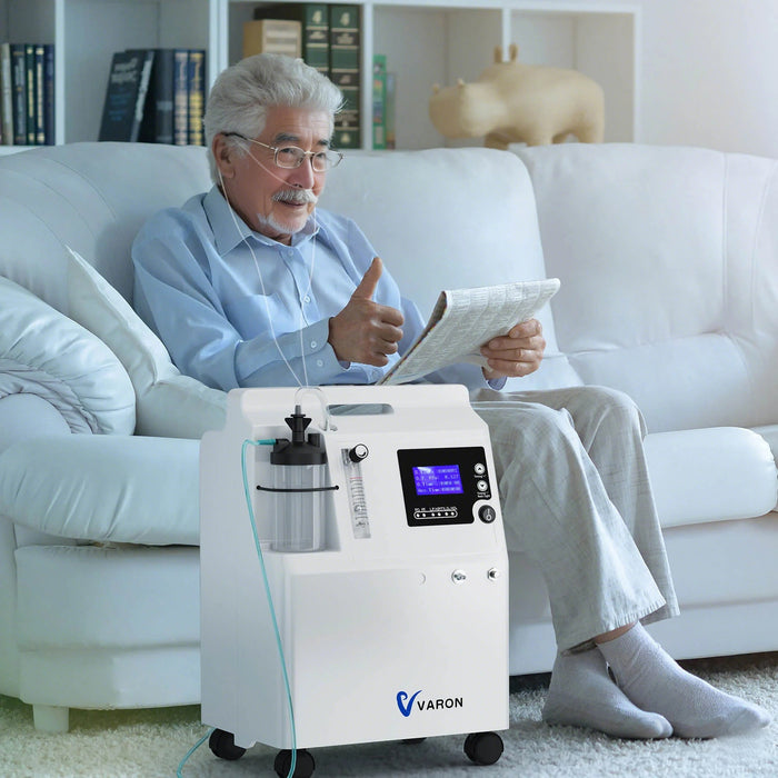VARON Serene 5 家庭用連続酸素濃縮器、高齢者向け