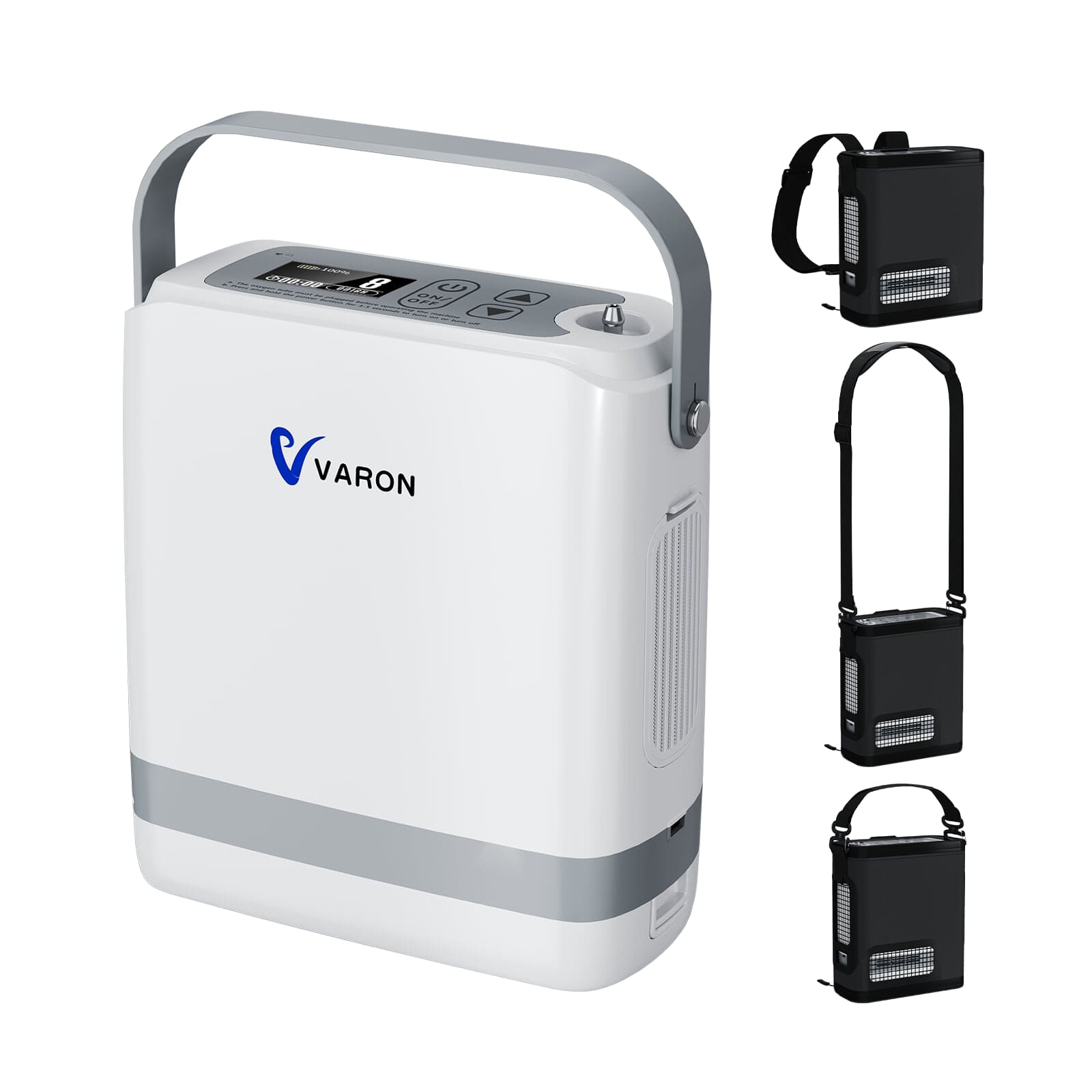 新型 VARON VP-8G | パルスフロー式 ポータブル酸素濃縮器 1～8段階調節