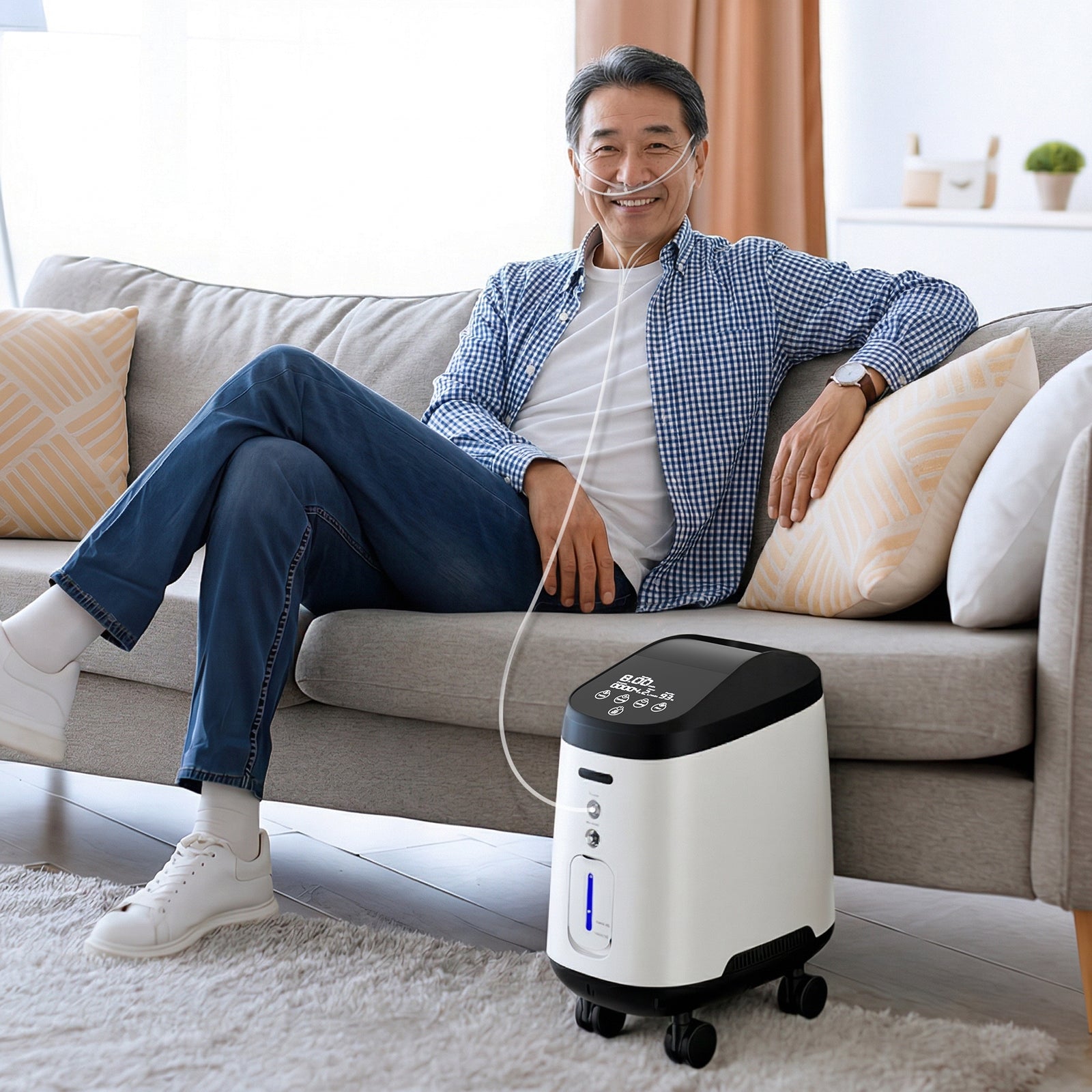VARON VH-2 Pro ホイールエディション | 連続流量式家庭用酸素濃縮器（1～9段階調整可能）