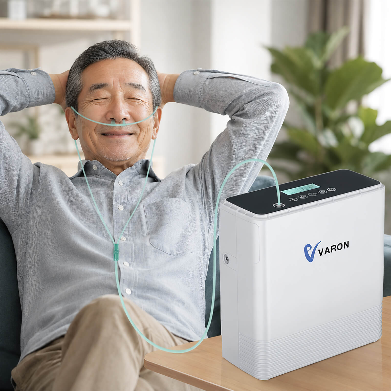 VARON 1-6L 連続フロー ポータブル酸素濃縮器 VP-6