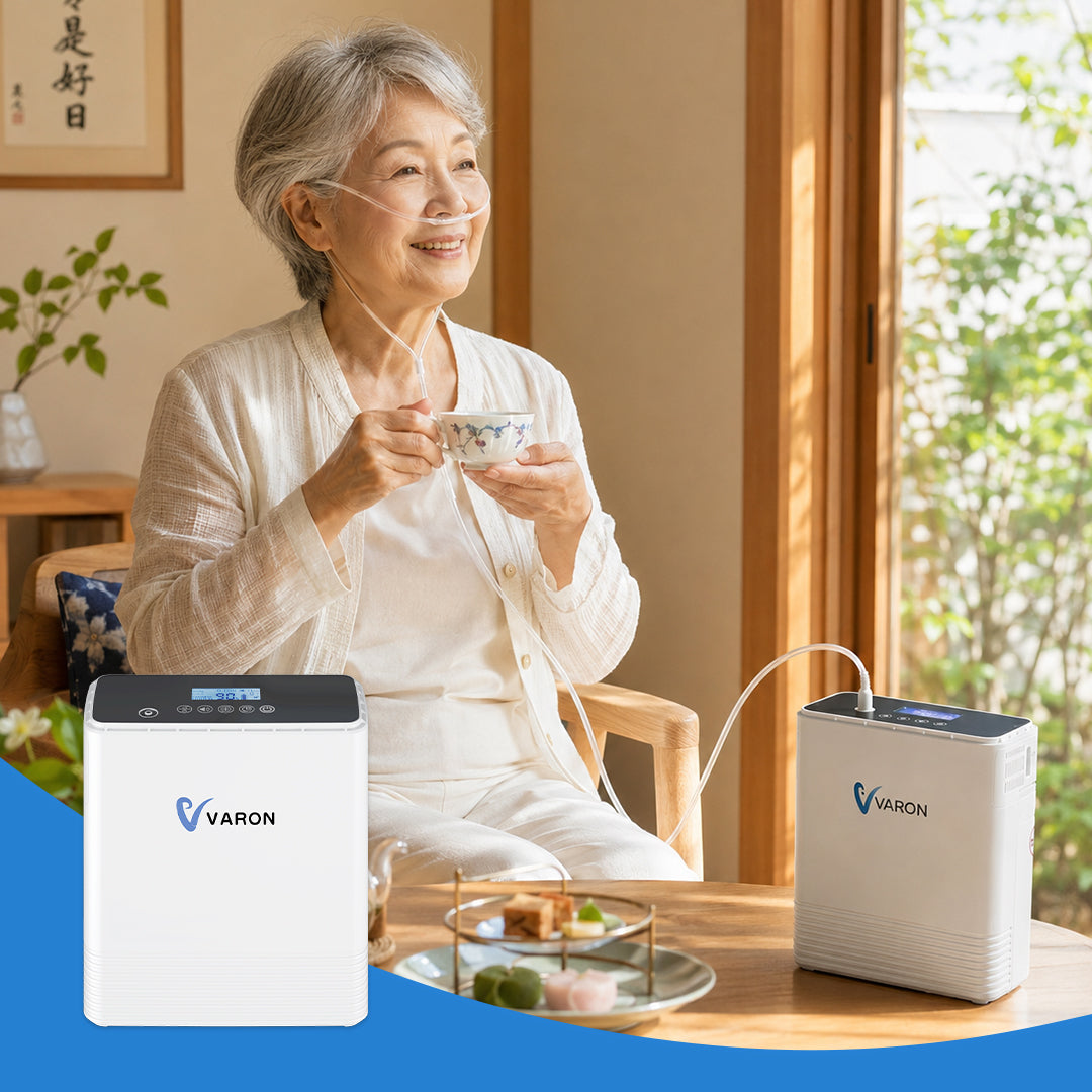 VARON 1-6L 連続フロー ポータブル酸素濃縮器 VP-6