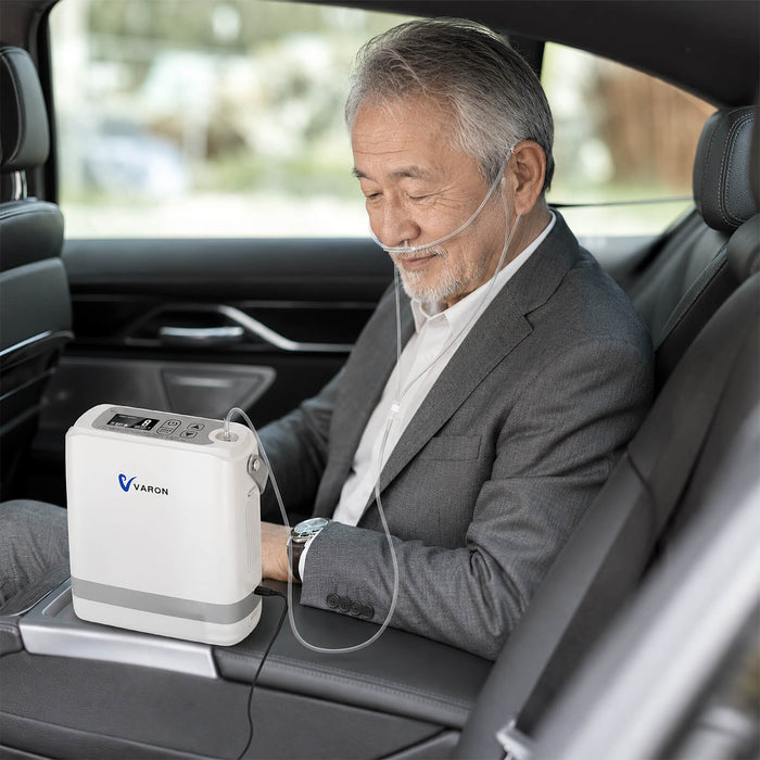 新型 VARON VP-8G | パルスフロー式 ポータブル酸素濃縮器 1～8段階調節