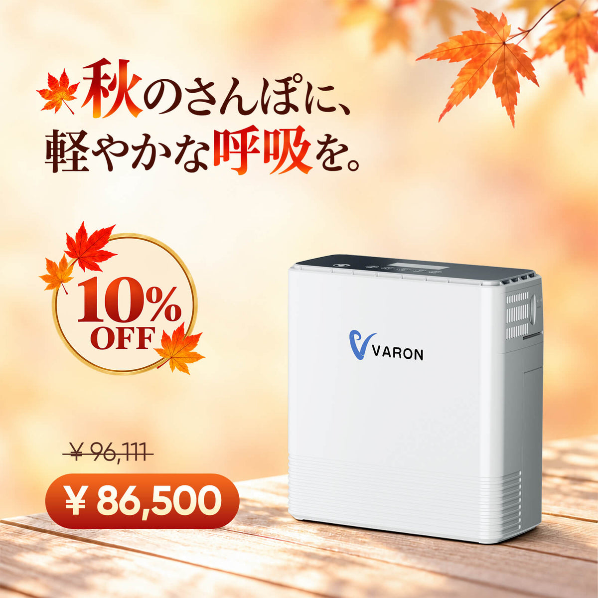 VARON 1-6L 連続フロー ポータブル酸素濃縮器 VP-6